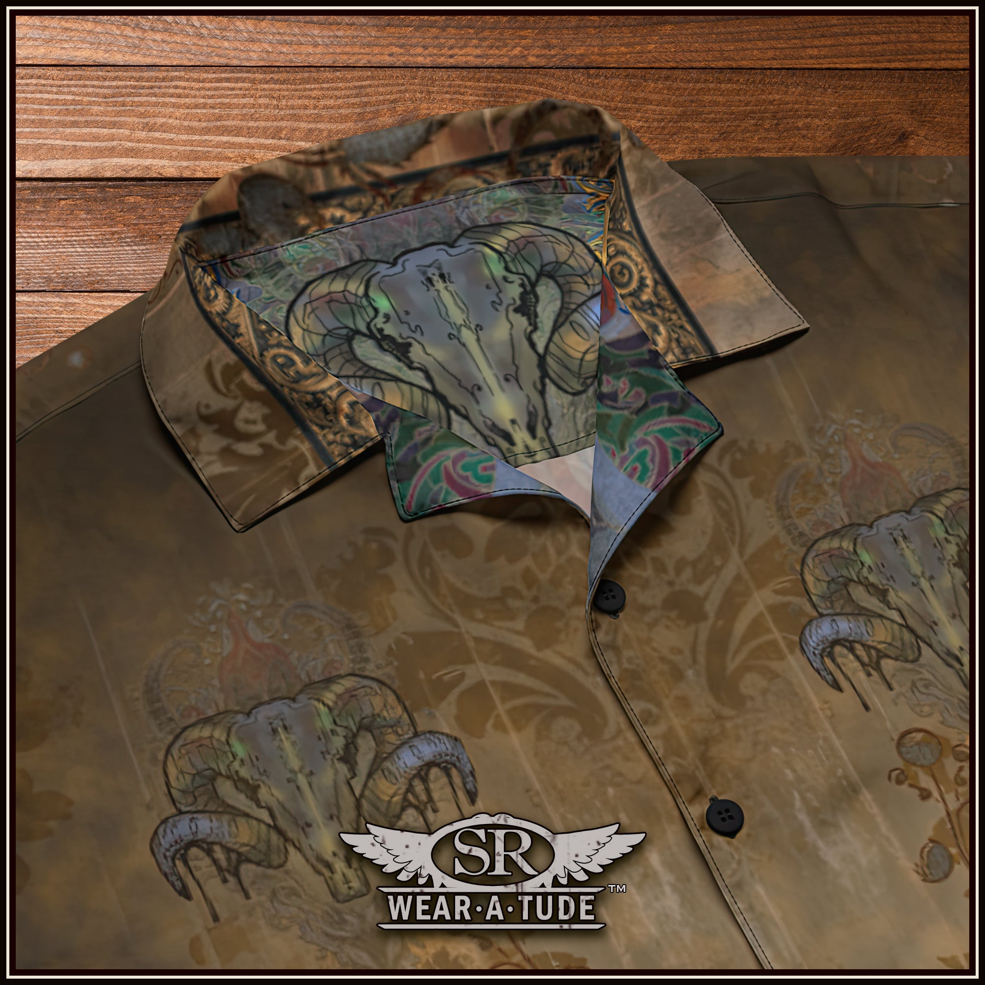 Dark Rider Unisex button shirt