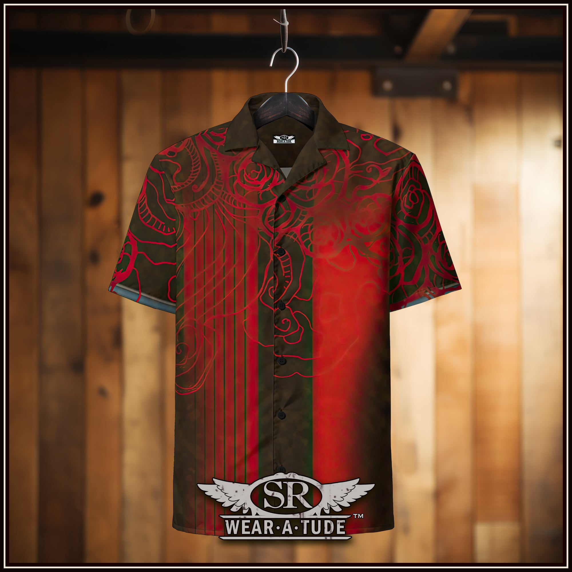 Red Roll Unisex button shirt - SIB.BLING RIVALRY