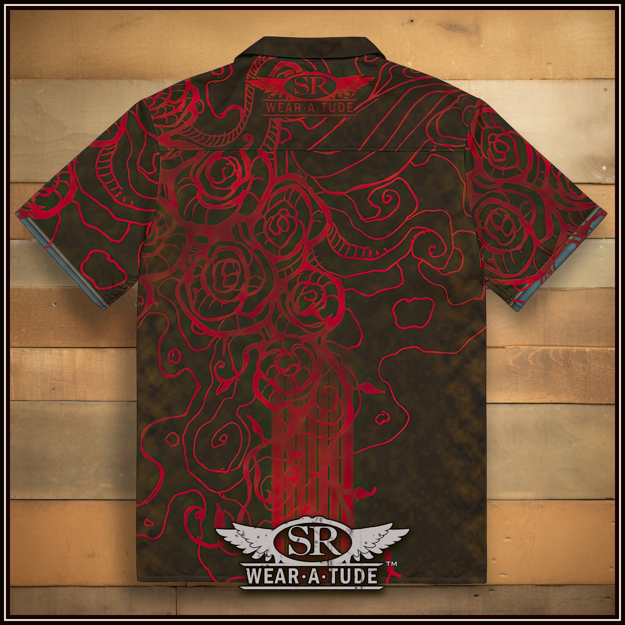 Red Roll Unisex button shirt - SIB.BLING RIVALRY