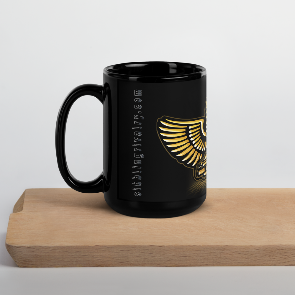 FLYING MIC HARP © Black Coffee Mug - SIB.BLING RIVALRY