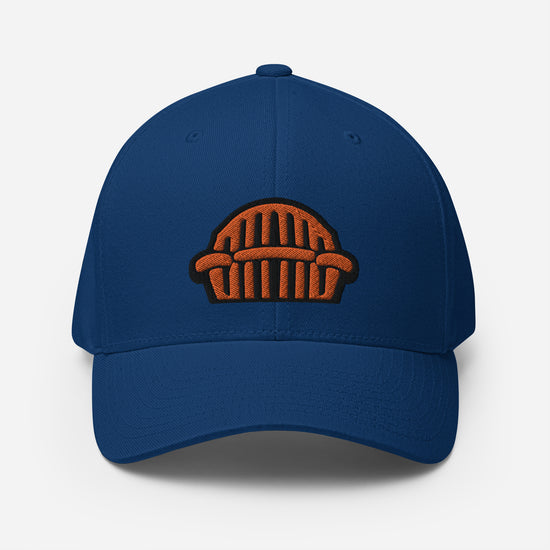 Harp Mic Orange - 4 Sided Embroidery Closed Back Cap