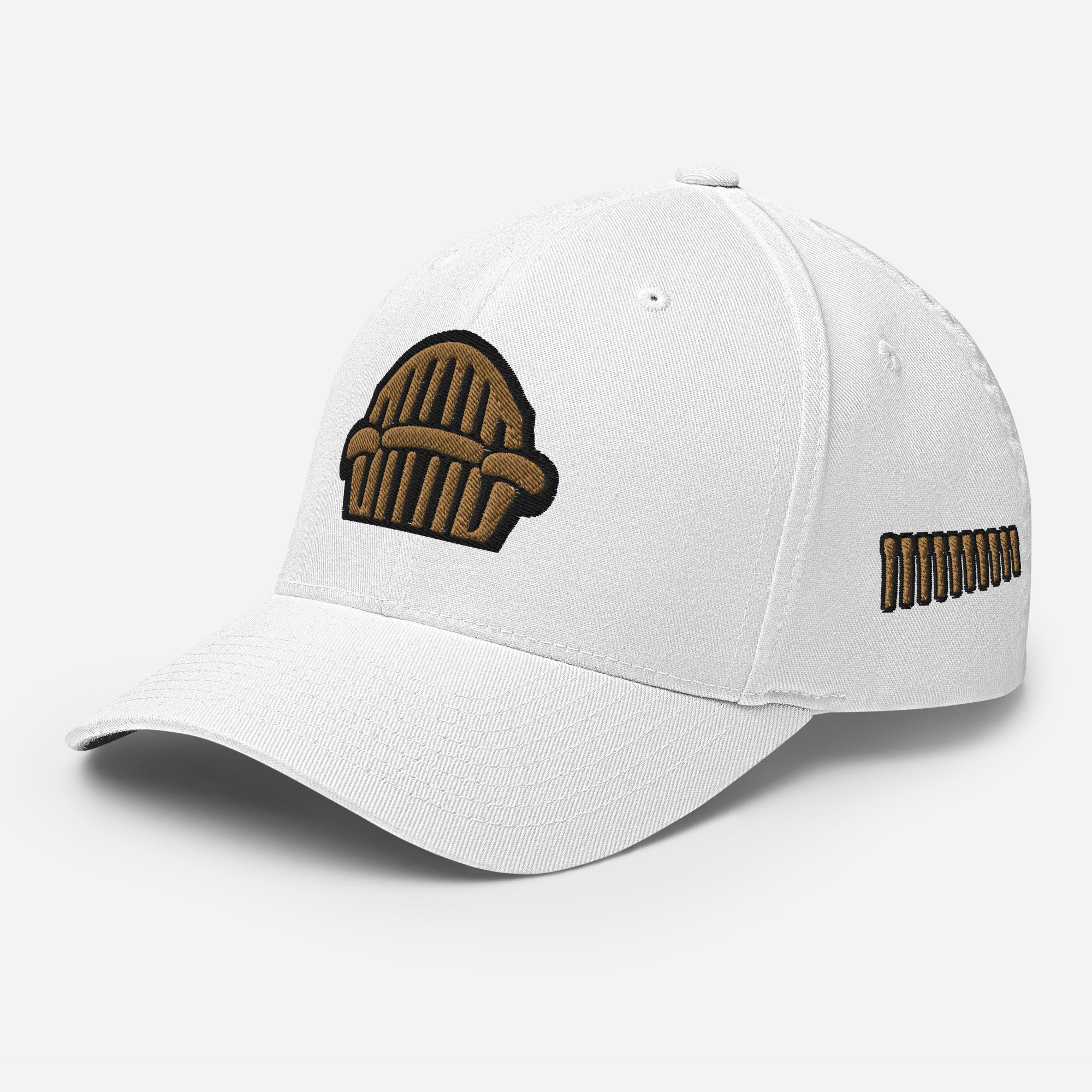 Harp Mic Gold - 4 Sided Embroidery Closed Back Cap