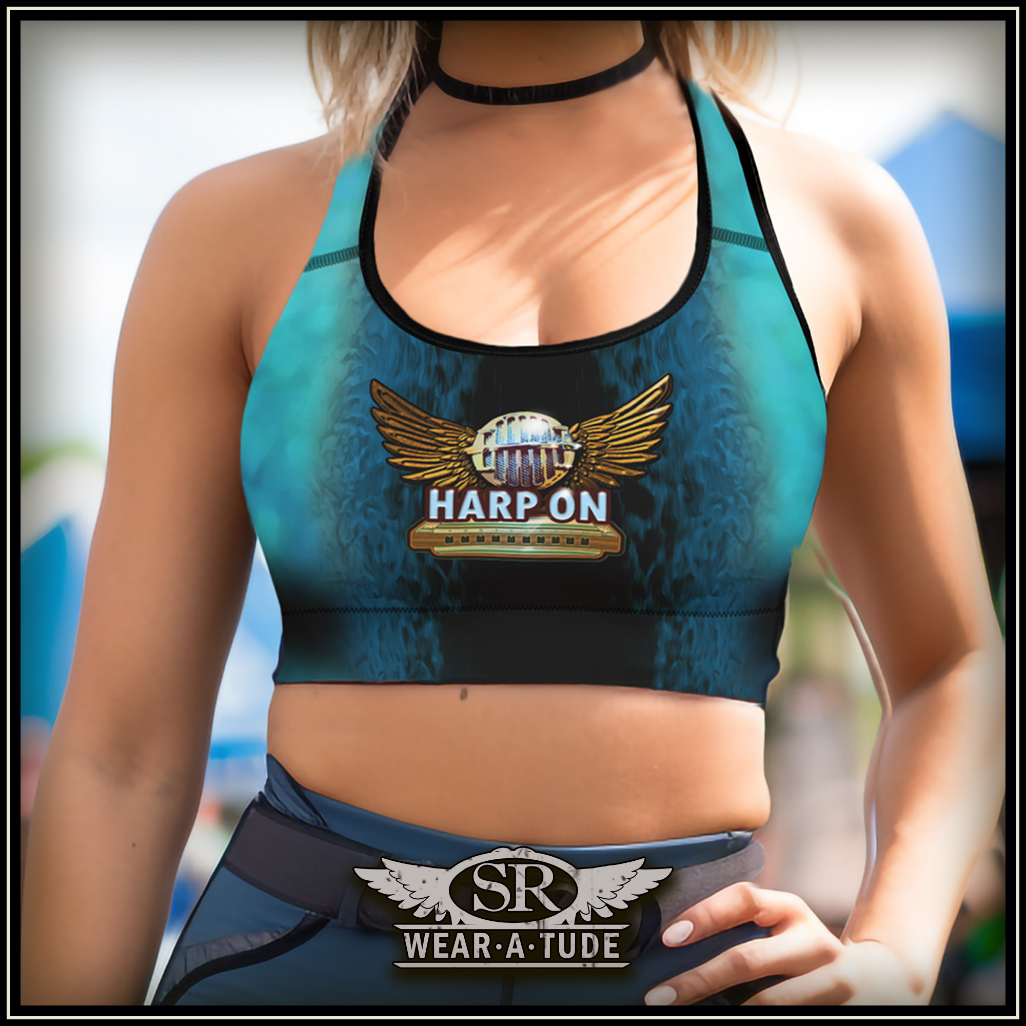 HARP ON Padded Sports Bra - SIB.BLING RIVALRY