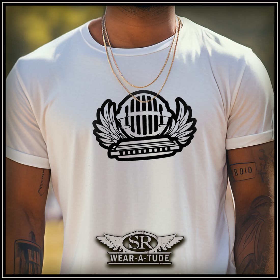 JT30 FLYING MIC &amp; HARP Short sleeve t-shirt - SIB.BLING RIVALRY