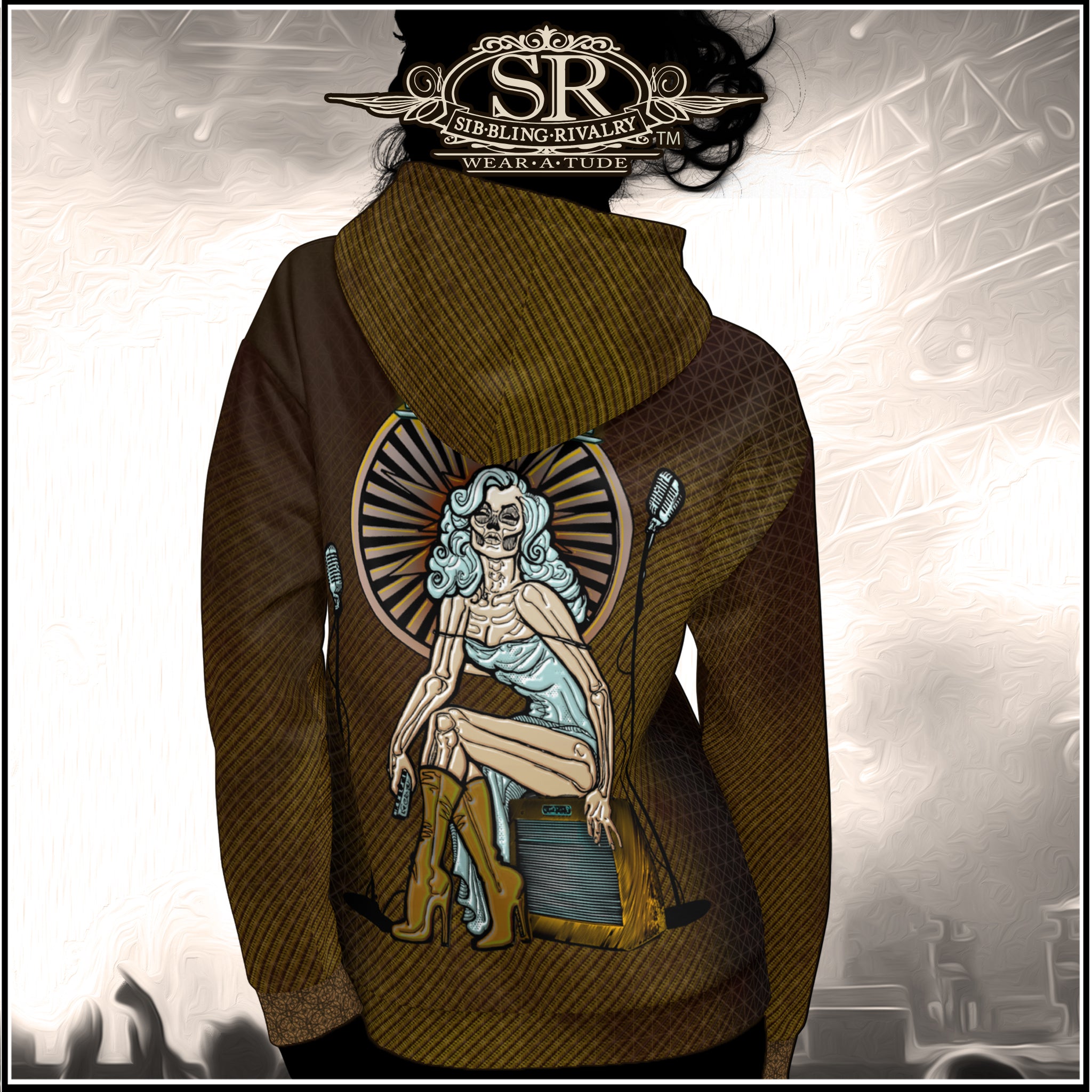 TWEED SPEAKER GIRL ~ SR Unisex Hoodie - SIB.BLING RIVALRY