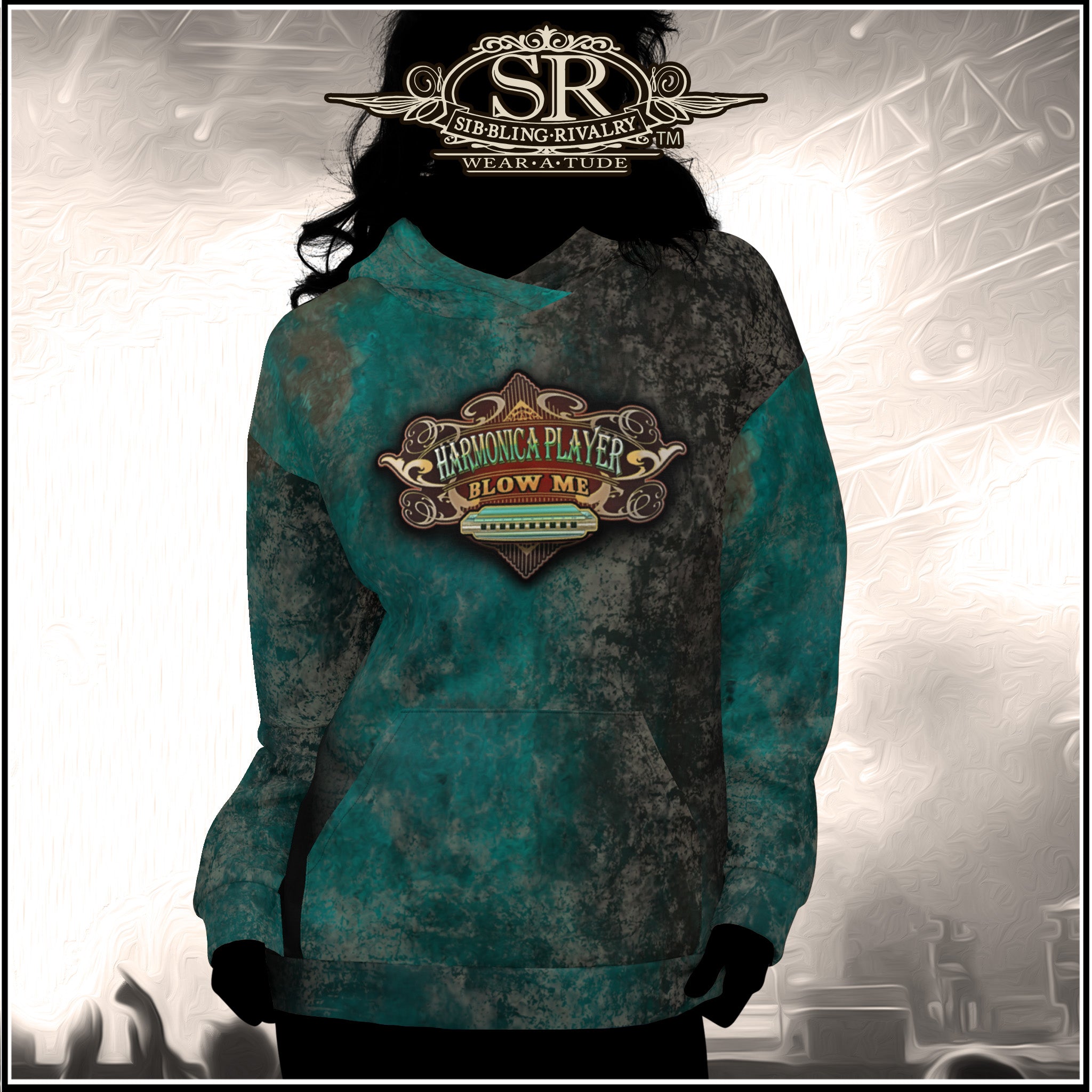 MUDDY TEAL BLOW ME ~ SR Unisex Hoodie - SIB.BLING RIVALRY