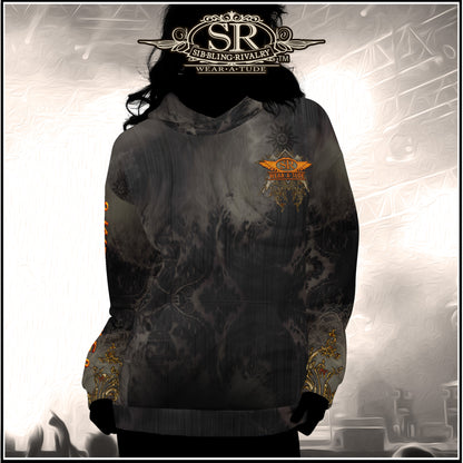 CHARCOAL &amp; RUST ~ SR Wings Unisex Hoodie - SIB.BLING RIVALRY