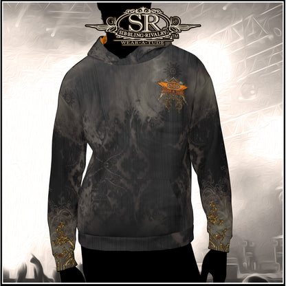 CHARCOAL &amp; RUST ~ SR Wings Unisex Hoodie - SIB.BLING RIVALRY