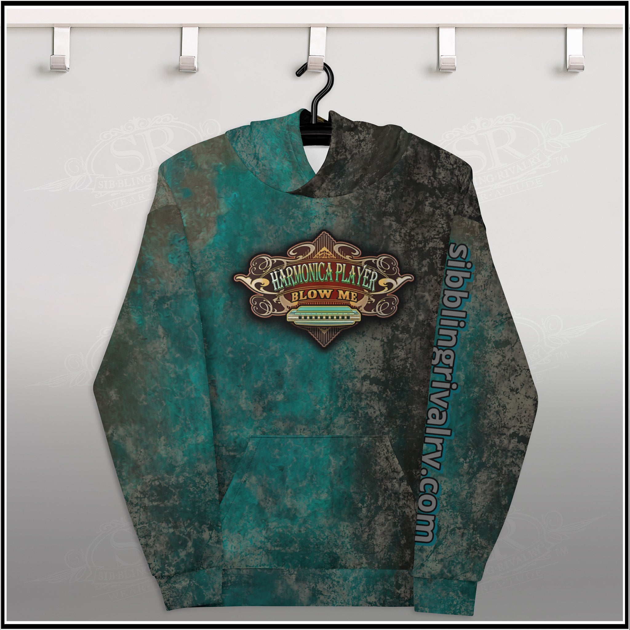 MUDDY TEAL BLOW ME ~ SR Unisex Hoodie - SIB.BLING RIVALRY