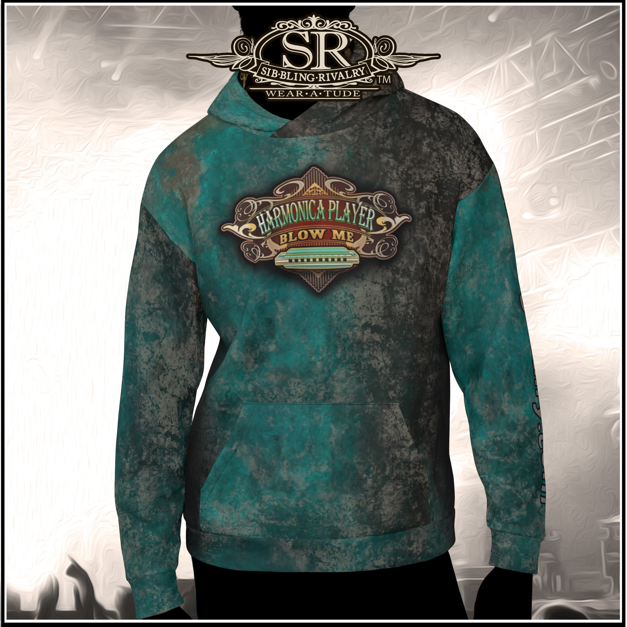 MUDDY TEAL BLOW ME ~ SR Unisex Hoodie - SIB.BLING RIVALRY