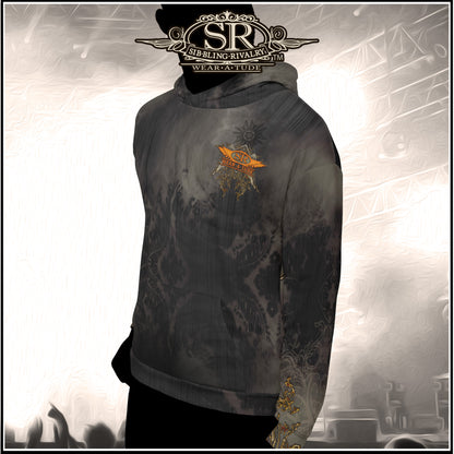 CHARCOAL &amp; RUST ~ SR Wings Unisex Hoodie - SIB.BLING RIVALRY