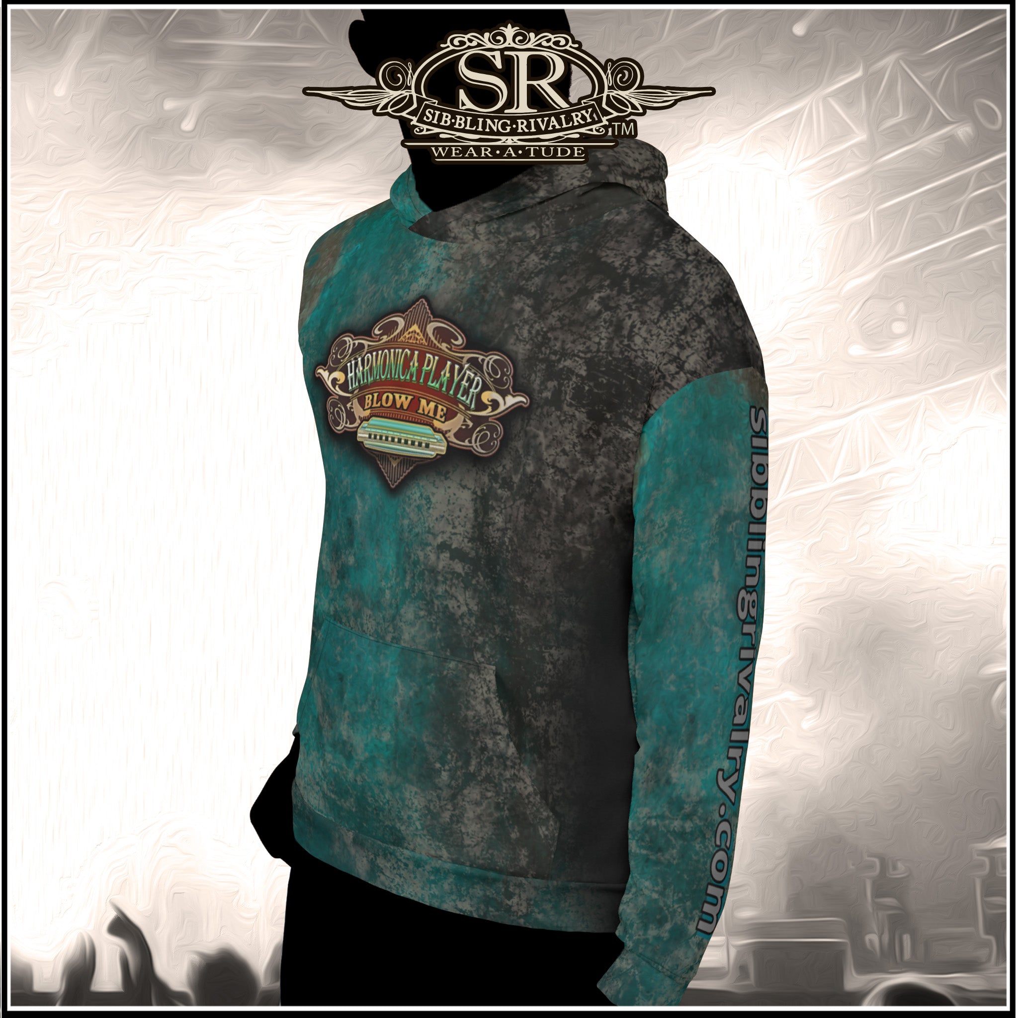 MUDDY TEAL BLOW ME ~ SR Unisex Hoodie - SIB.BLING RIVALRY