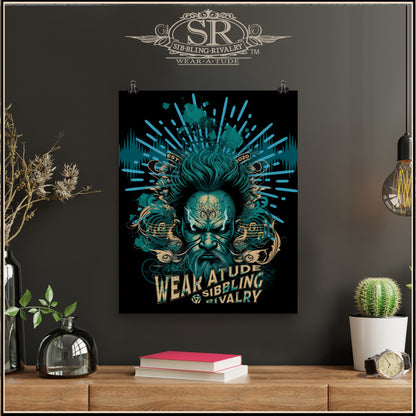 BLUE BARRY BAD ATTITUDE Poster - SIB.BLING RIVALRY