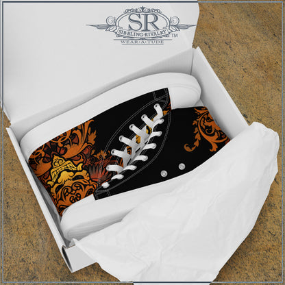 Sick demon art on high top mens shoes