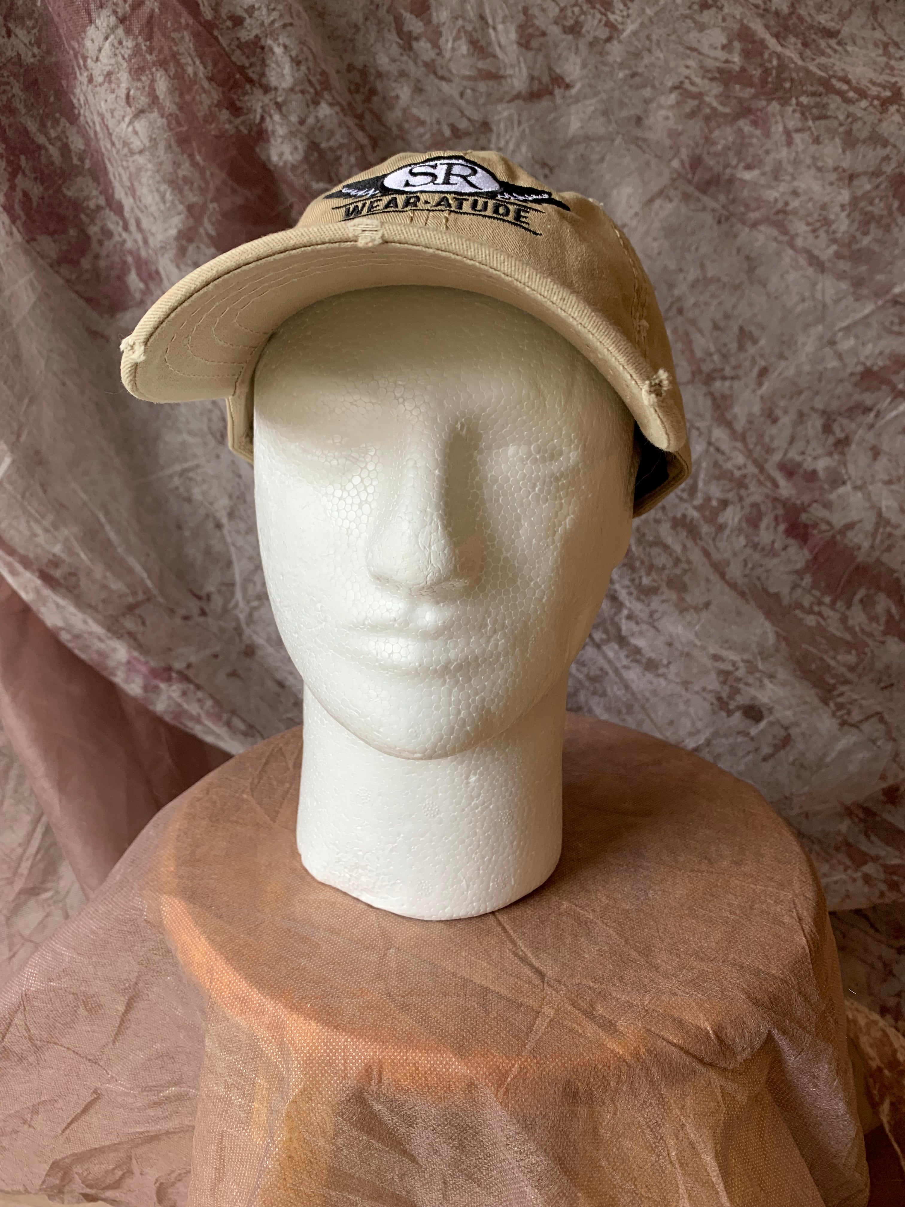 BRASH SR LOGO ~ Distressed Dad Hat ball cap - SIB.BLING RIVALRY