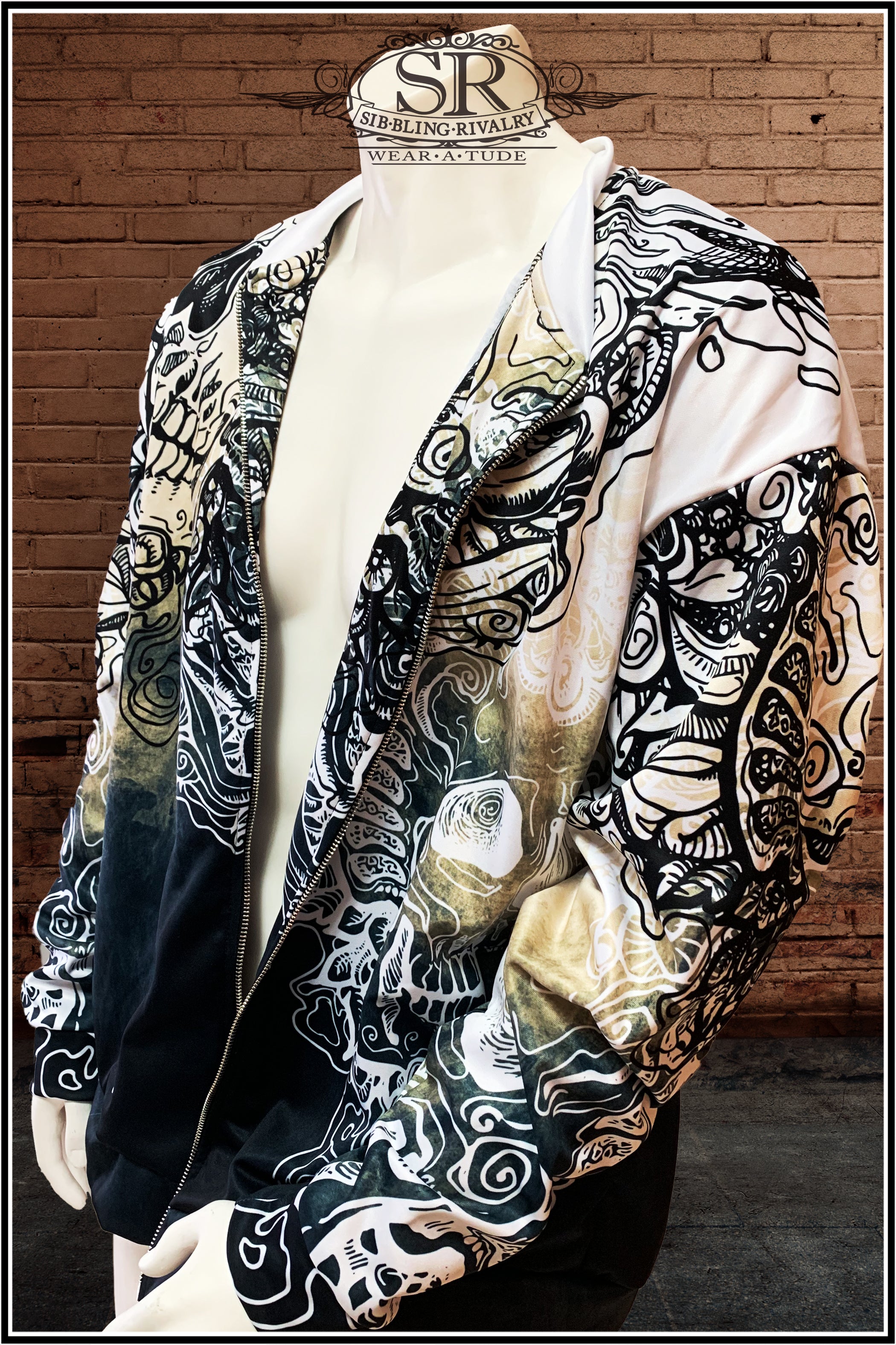 SKULLATUDE ~ Unisex Bomber Jacket - SIB.BLING RIVALRY