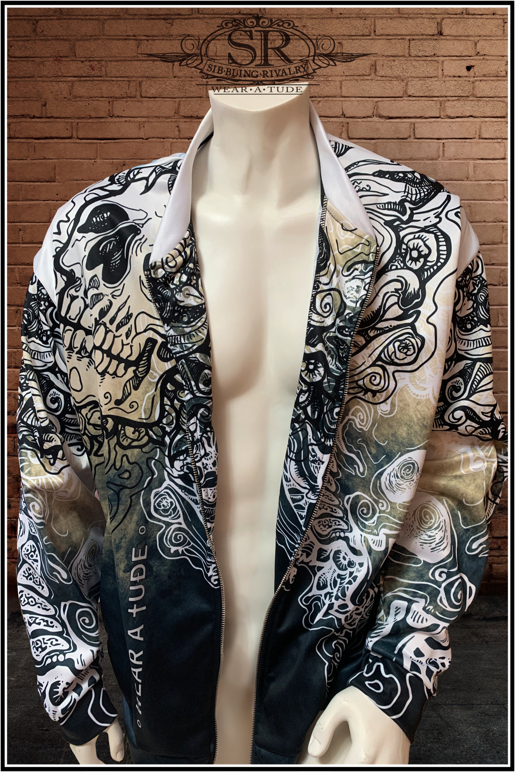 SKULLATUDE ~ Unisex Bomber Jacket - SIB.BLING RIVALRY