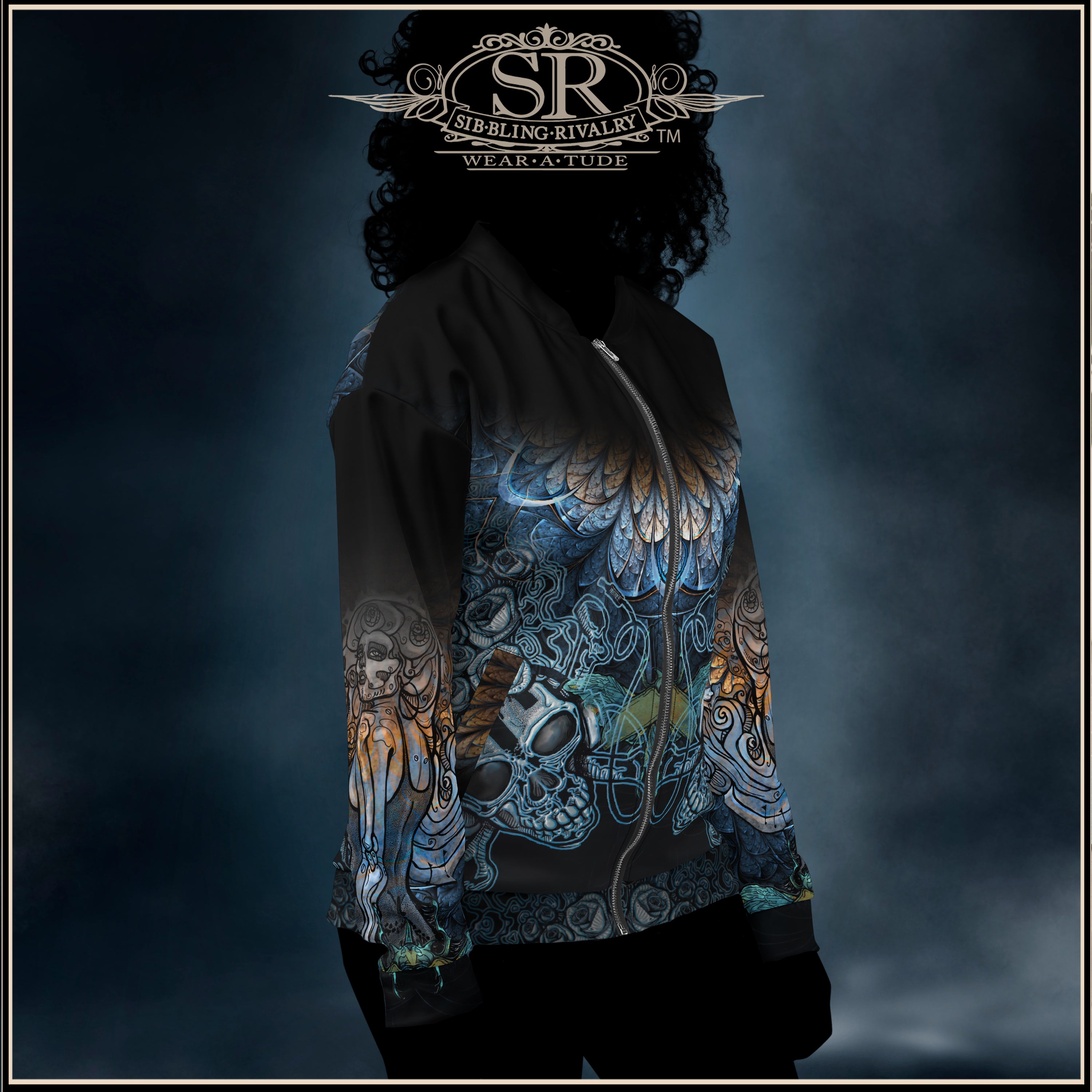 SMOKEY MAGIC ~ SR Bomber Jacket - SIB.BLING RIVALRY