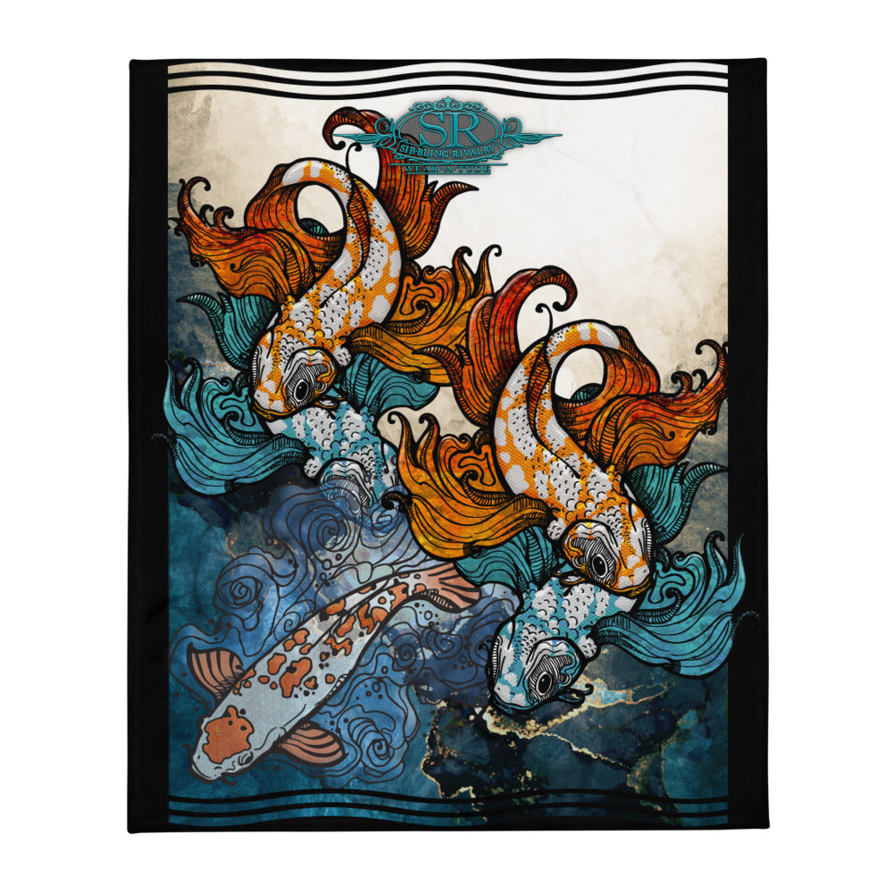 GO WITH THE FLOW ~ SR Throw Blanket - SIB.BLING RIVALRY